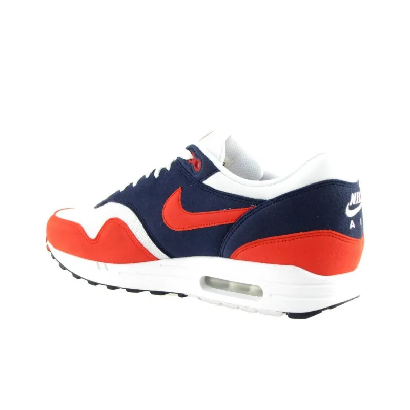 Nike Air Max 1 Anti Slip Wear Resistant Low Top Casual Running Shoes Men's Red-2