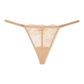 Victoria's Secret Very Sexy V-Hardware Adjustable V-String Panty / Praline Underpants Women's 1 Pack Fruit Seed Candy