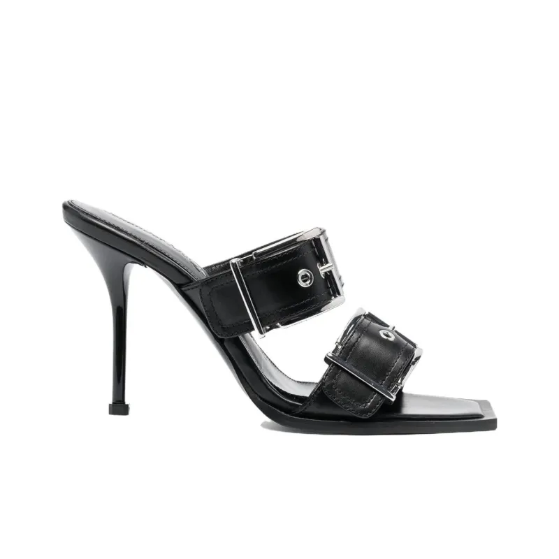 Alexander McQueen Buckle Detailed Heeled Sandals Women's-1