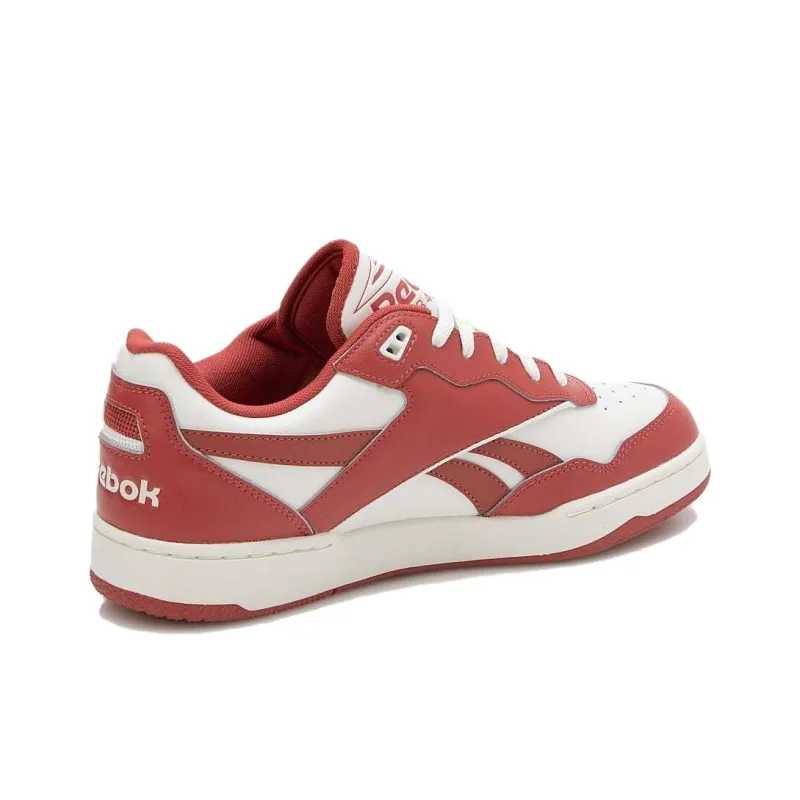 Reebok BB 4000 Anti Slip Wear Resistant Low Top Skateboard Shoes Unisex Red White-2