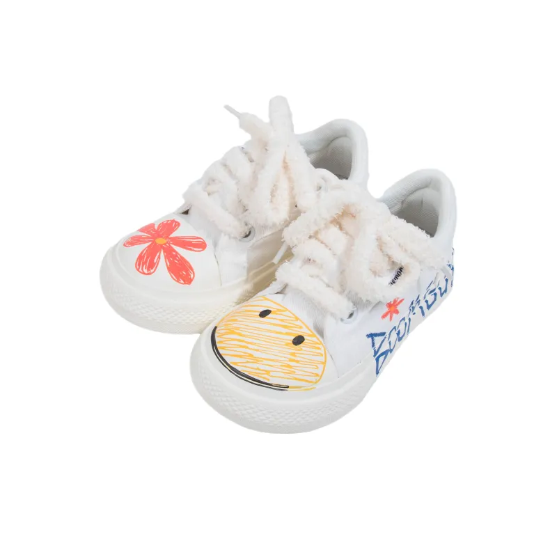 BOOM GUY Canvas Shoes Unisex Low Top Yellow/Pink-1