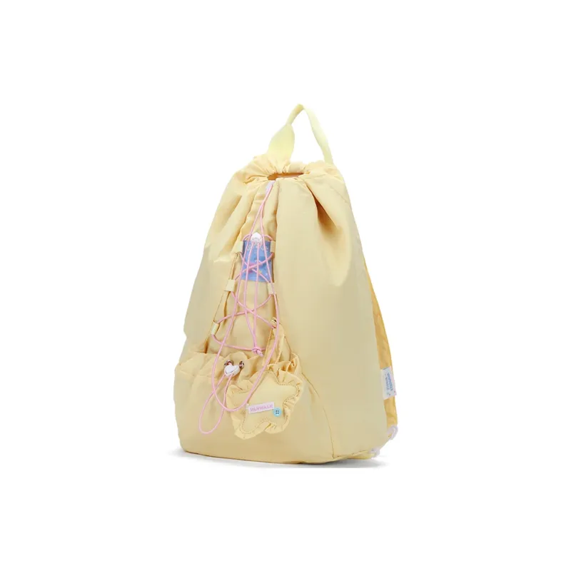 VANWALK Nylon Backpack Large Size Women's Starfish Yellow/Island Blue/Mint White-1