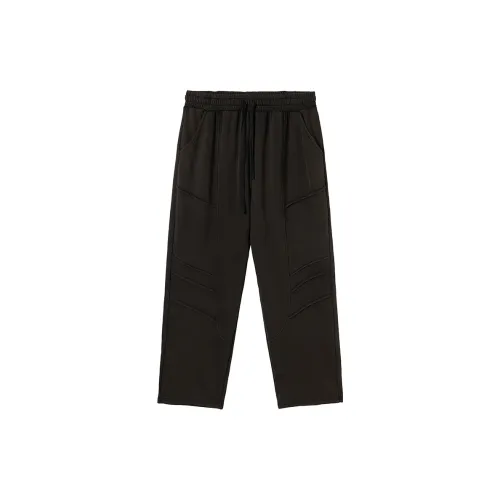 N-MAX Casual Pants Men Black Vintage Washed Black