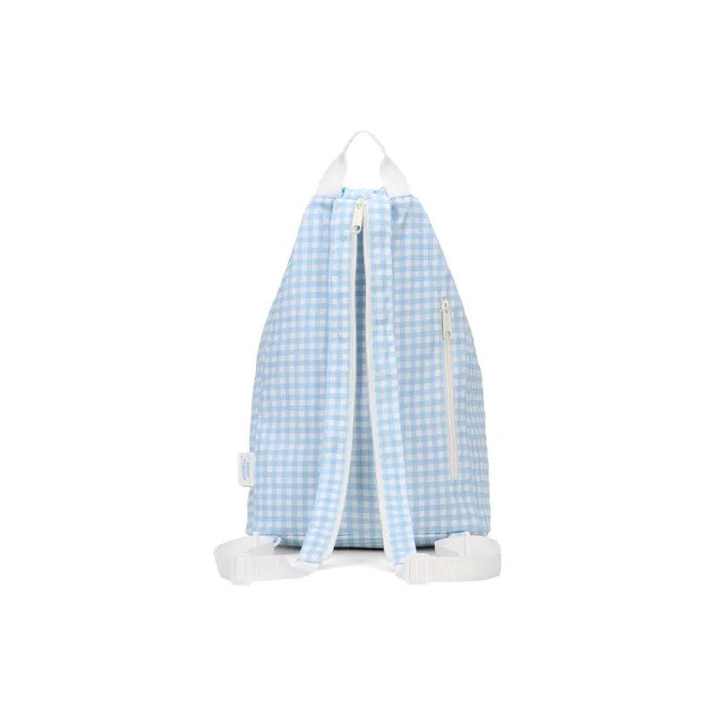 VANWALK Nylon Backpack Large Size Women's Starfish Yellow/Island Blue/Mint White-5