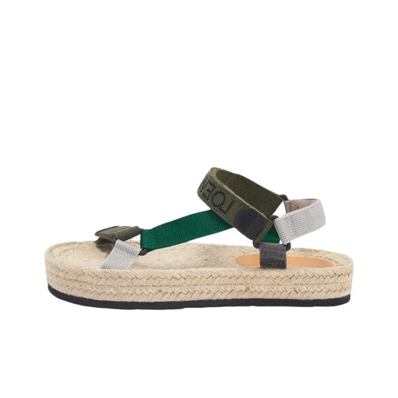 LOEWE Strap Sandals Men's Army Green-0