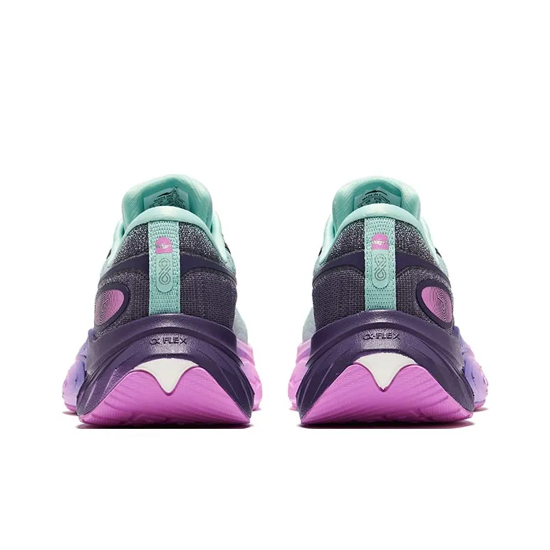 Erke Cushioning Low-Top Running Shoes Women's Azure Night Purple-4