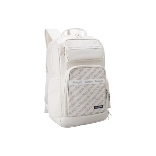 KUMPOO Badminton Racket Bags 3 Pcs Pack Fashion Trend Backpack Milk White Unisex Independent Shoe Compartment