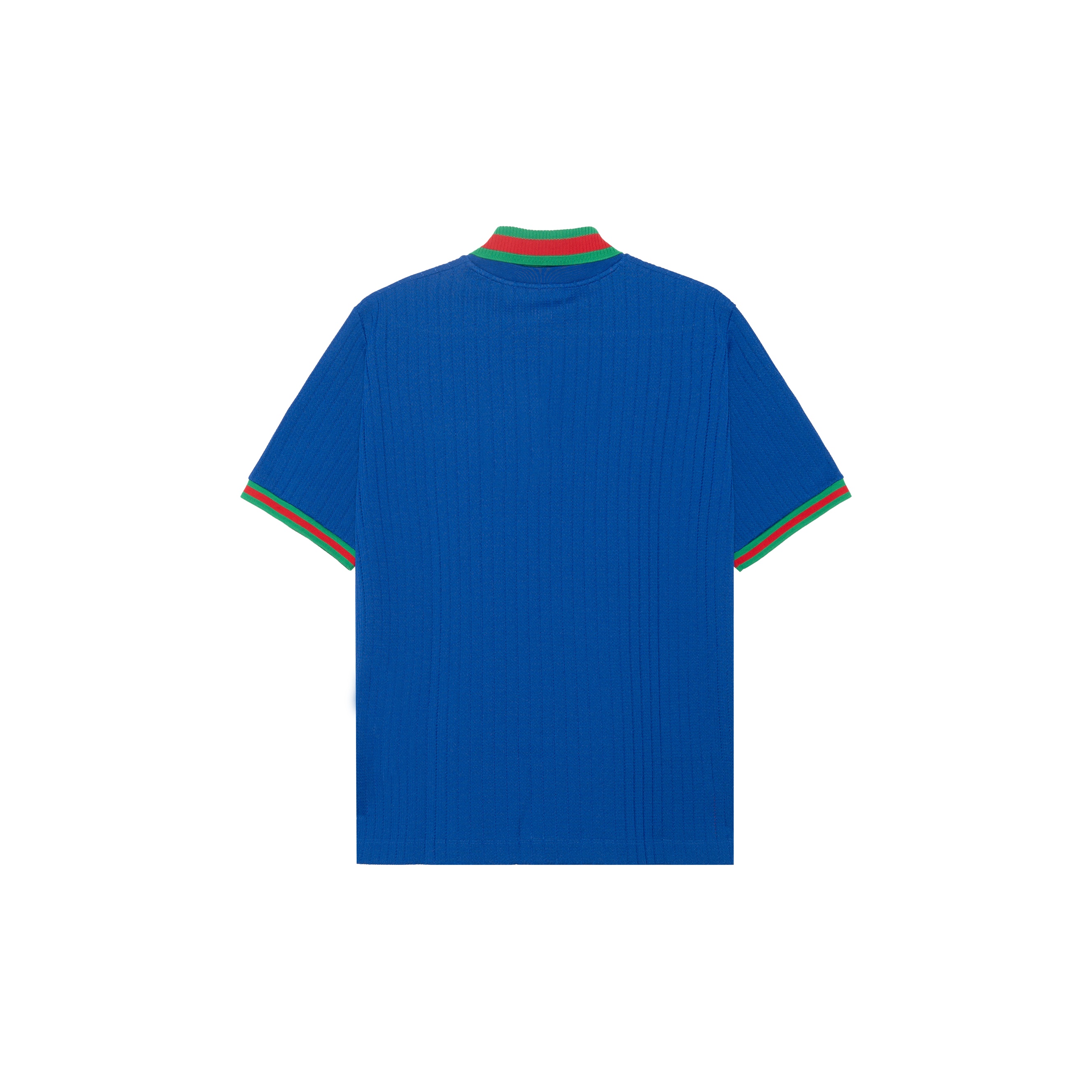 GUCCI X Adidas Polyester Polo Shirt Cobalt Blue XS - POIZON