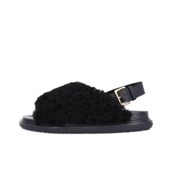 MARNI Buckle Detailed Fluffy Sandals Women's