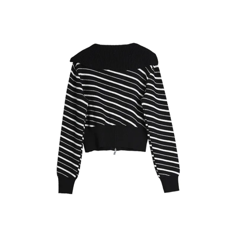 ELLE Sweater Women's Black White-1