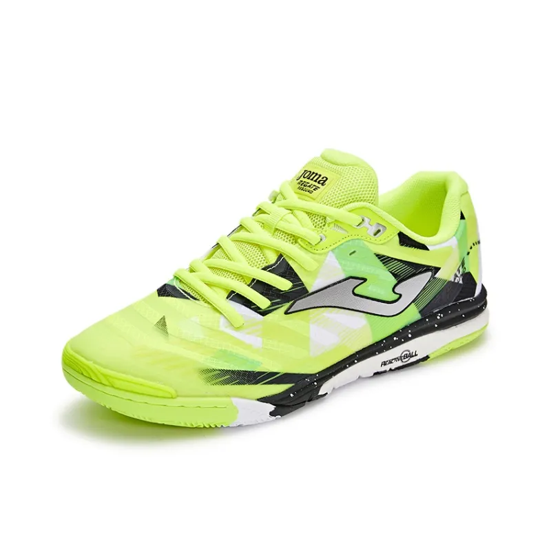 Joma Anti Slip Wear Resistant Soccer Shoes Men's Yellow Black-2