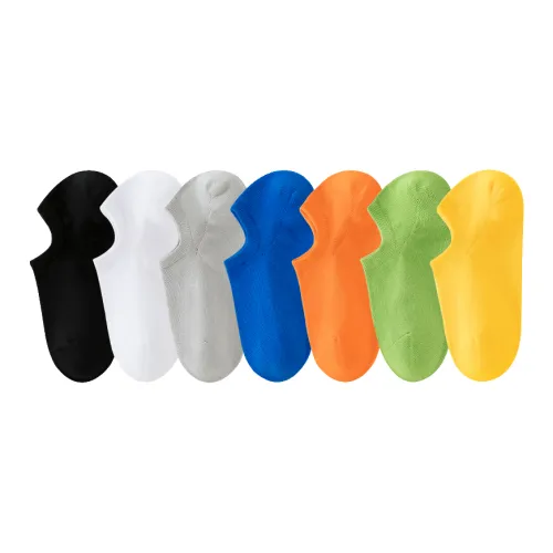 Lan Miao No-Show Socks Men's 7 Pack