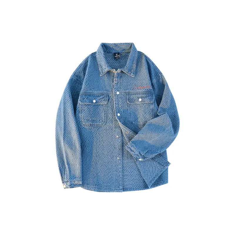CRUSH KEY Denim Jackets Unisex-4