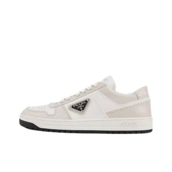 PRADA Prada Downtown Low Top Skateboard Shoes Women's Gray White