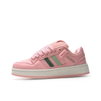 STUR YSN Wear resistant And Lightweight Low Top Skateboard Shoes Unisex Pink Green