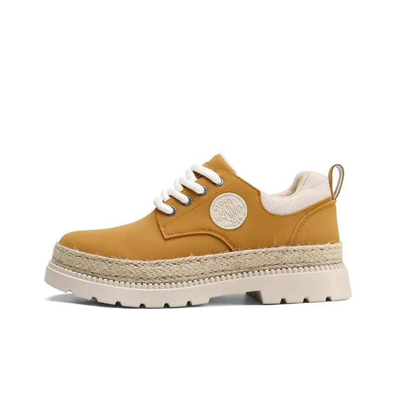 GAISIMA Casual Shoes Men Low Top Blue/Beige Yellow-6