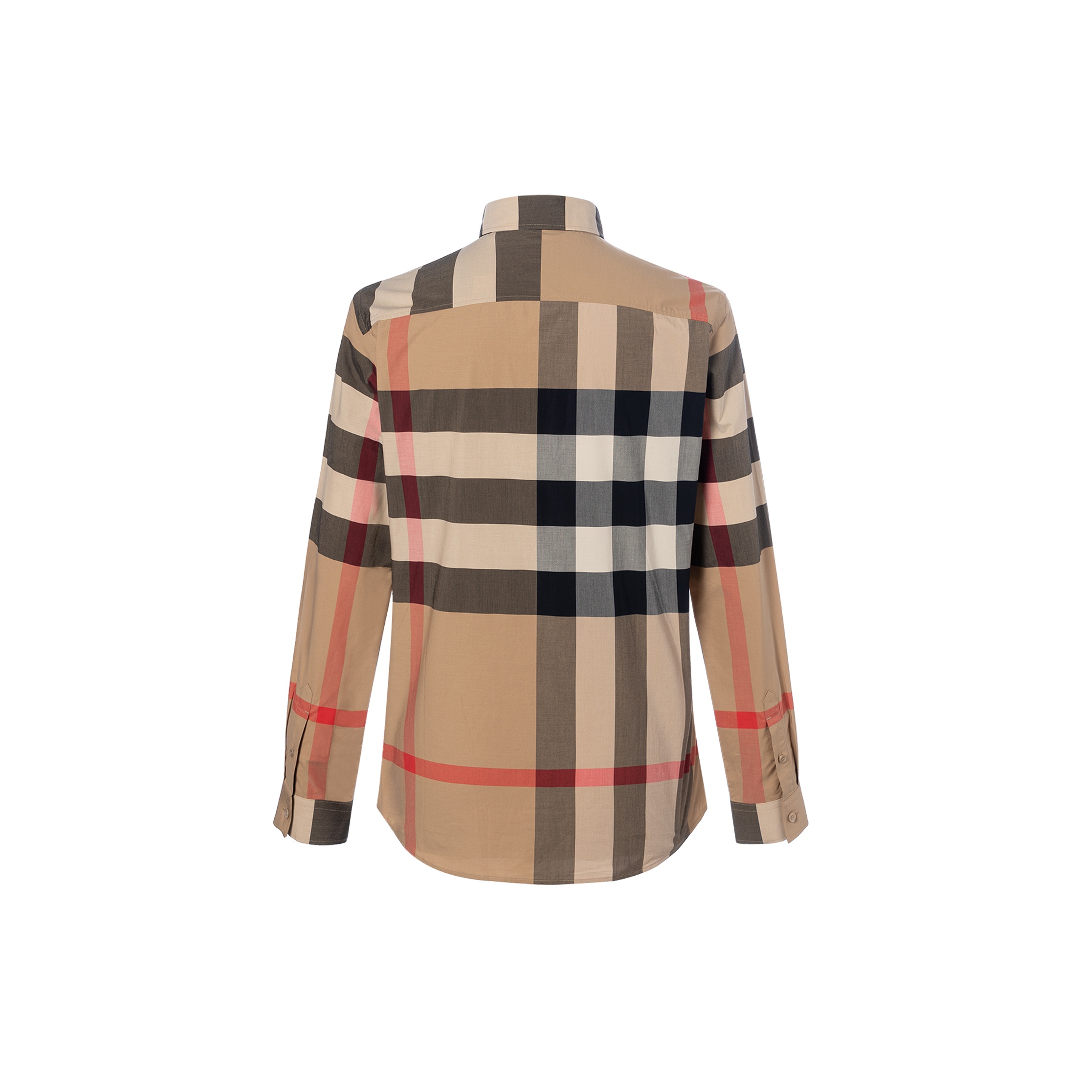 Burberry Check Stretch Cotton Poplin Shirt POIZON
