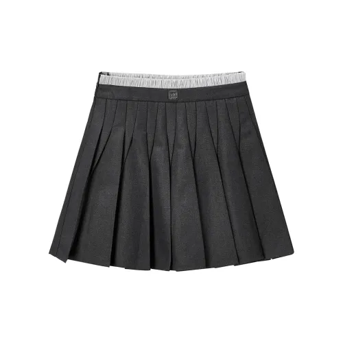 PEACEBIRD Casual Short Skirts Women's Dark Gray