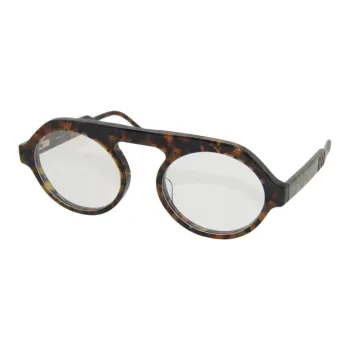 THOM BROWNE· Oval Eyeglass Frames Unisex Tortoiseshell