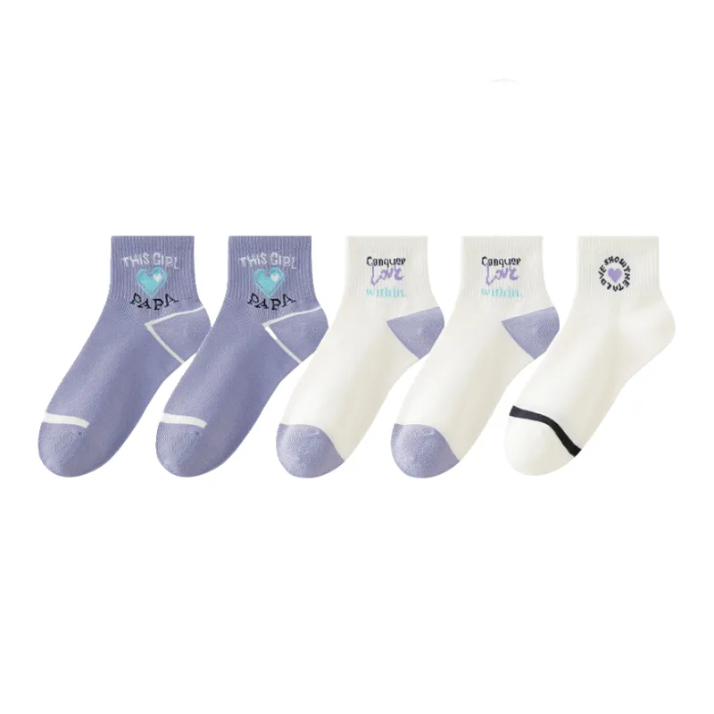 Lan Miao Mid Calf Socks Women's 5 Pack-8