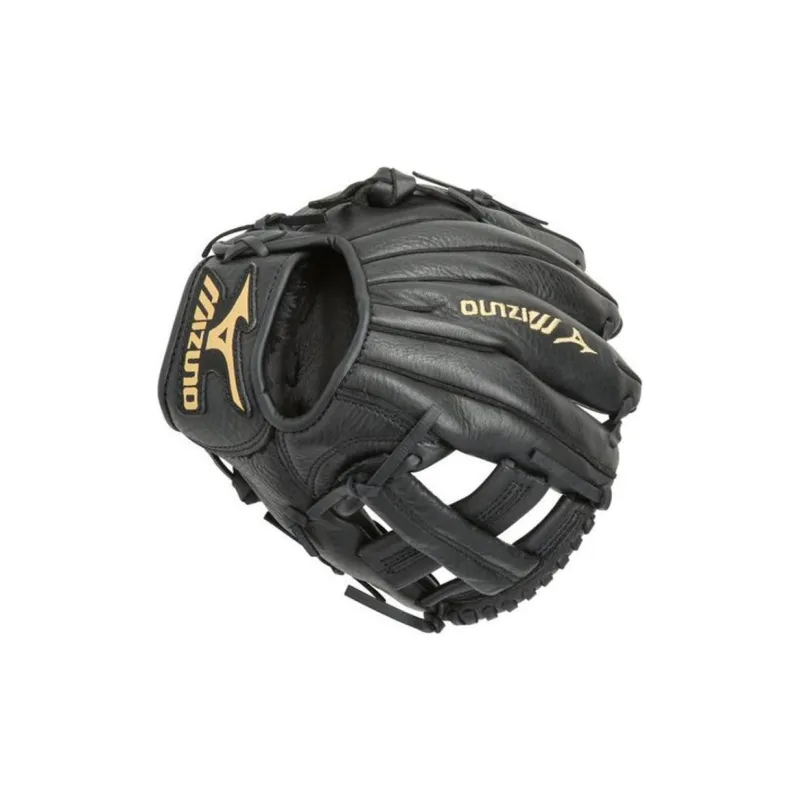 Mizuno Baseball Gloves Pitching Glove Top Grain Cow Leather Unisex Black-2