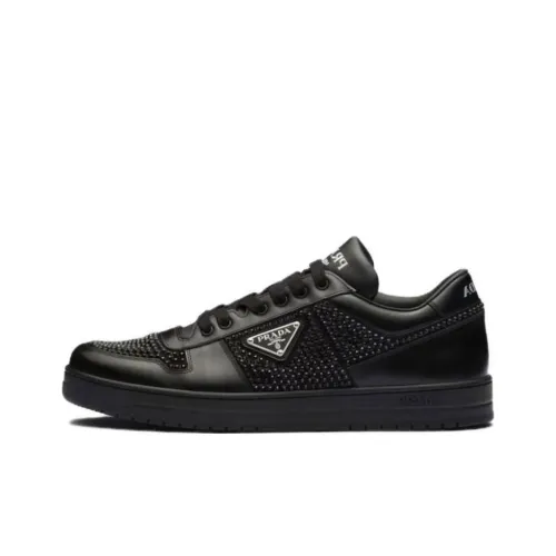 PRADA Skateboard Shoes Men Low-Top Black