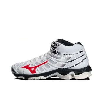 Mizuno Wave Voltage Mid-Top Training Shoes Men's White Red Black