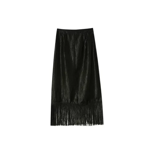 WESTLINK Casual Long Skirts Women's Black