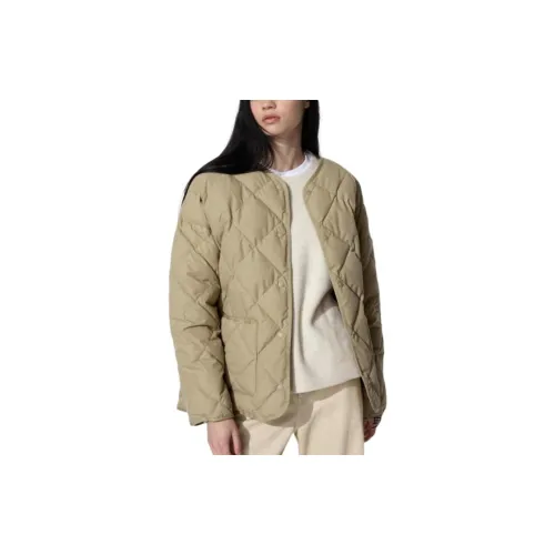 UNIQLO Puffer Jackets Women's Dark Beige