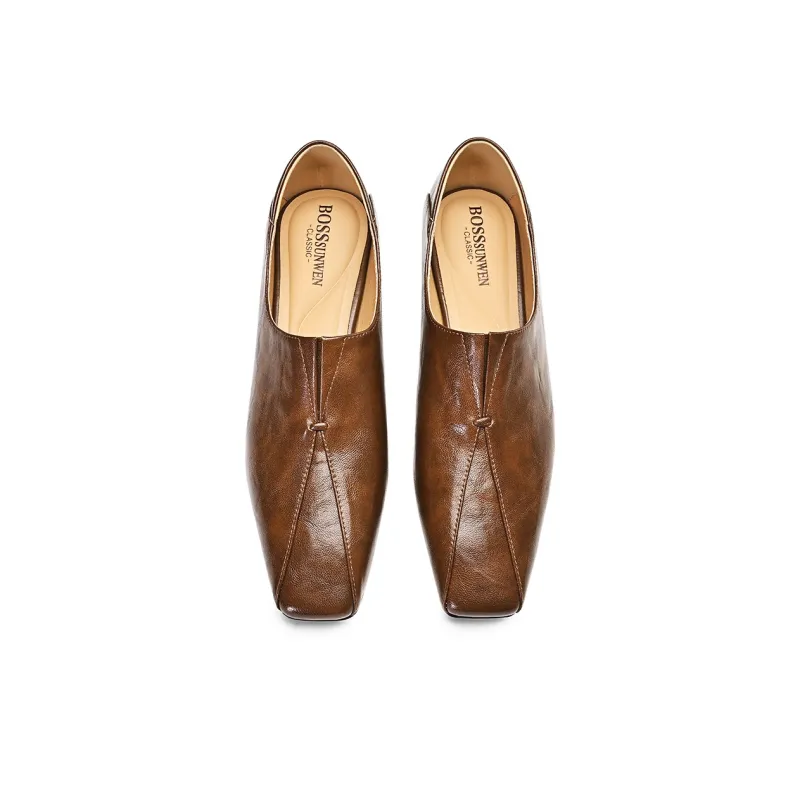 BOSSSUNWEN Loafers Women's Black, Brown-13