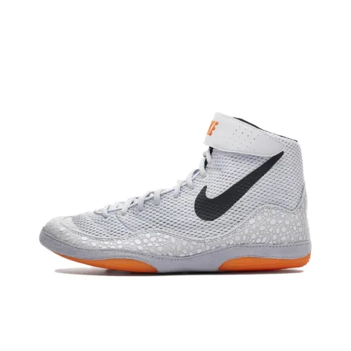 Nike Inflict Anti Slip Wear Resistant High Top Training Shoes Unisex White