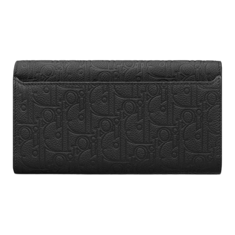 DIOR Leather Wallet Regular Men's Black-2