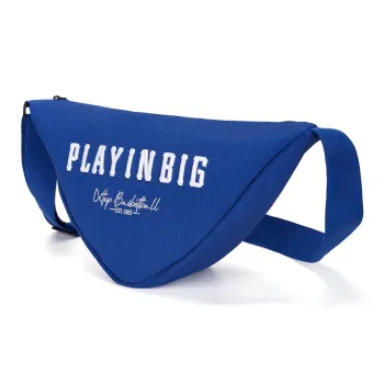 XTEP Textile Fabric One Shoulder Triangle Bag, Workwear Crossbody Bag Regular Unisex Sapphire Blue