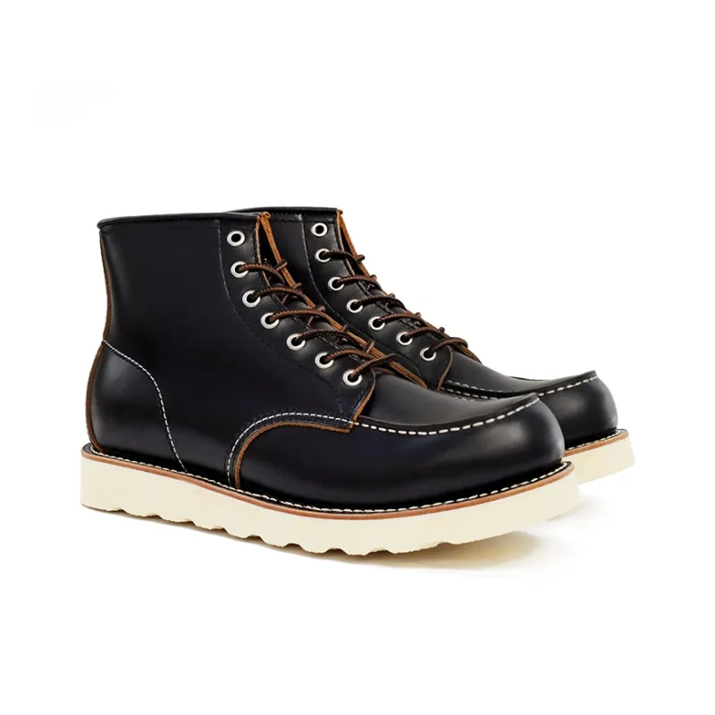 ROCKEY BAND Classic 875 Work Boots Durable Breathable Coverage High Top Outdoor Shoes Men's Black-1