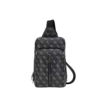 GUESS Recycled Fabric Shoulder Bag Crossbody Bag Regular Men's Black
