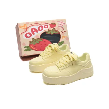 OAOQ Height Increasing, Abrasion Resistant, Lightweight, And Breathable Low Top Skateboard Shoes Women's