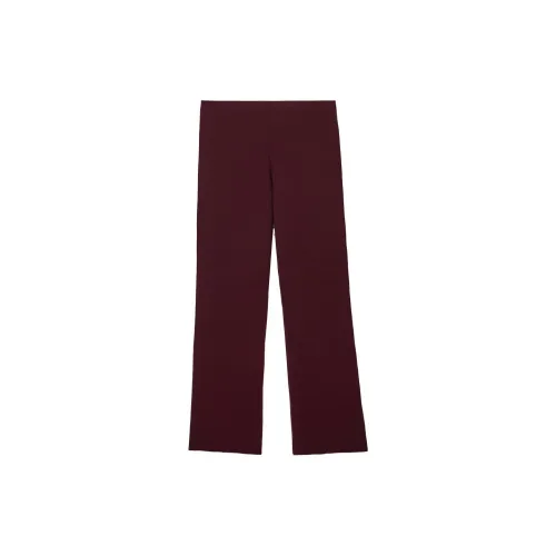 COS Casual Pants Women's Burgundy