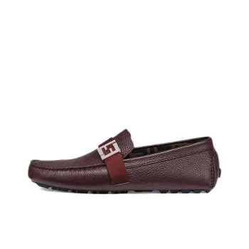 FENDI Men's Casual Shoes Men Low-Top Burgundy