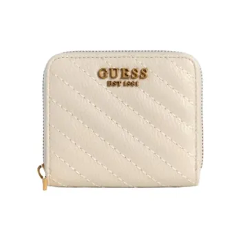 GUESS Artificial Leather Wallet Small Size Women's Gray White
