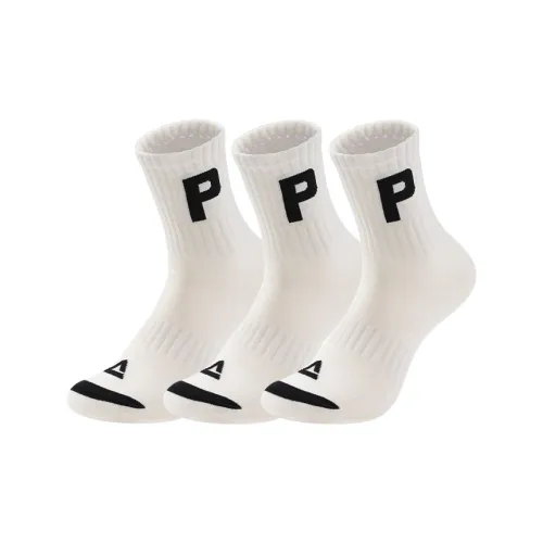 PEAK Knee-High Socks Unisex 3 Pack Letter