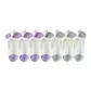 4 White Purple+3 White Light Gray