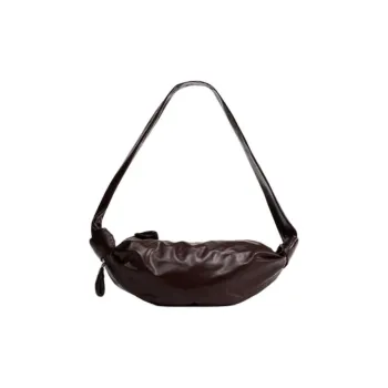 Lemaire Cow Leather Croissant Bag Crossbody Bag Shoulder Bag Small Size Women's Roasted Mountain Walnut