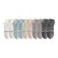 2 White+2 Turquoise+2 Khaki+2 Light Gray+2 Dark Gray