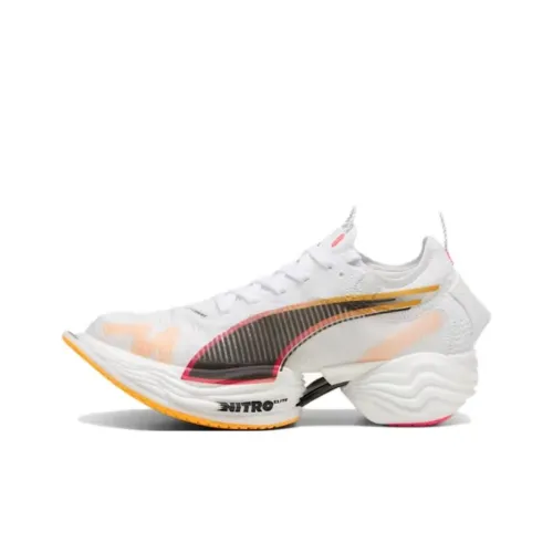 PUMA Fast-R Nitro Elite 2 Running Shoes Women's Low-Top White/Black/Yellow