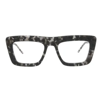 THOM BROWNE· Plate Frame Rectangular Eyeglass Frames Unisex Gray