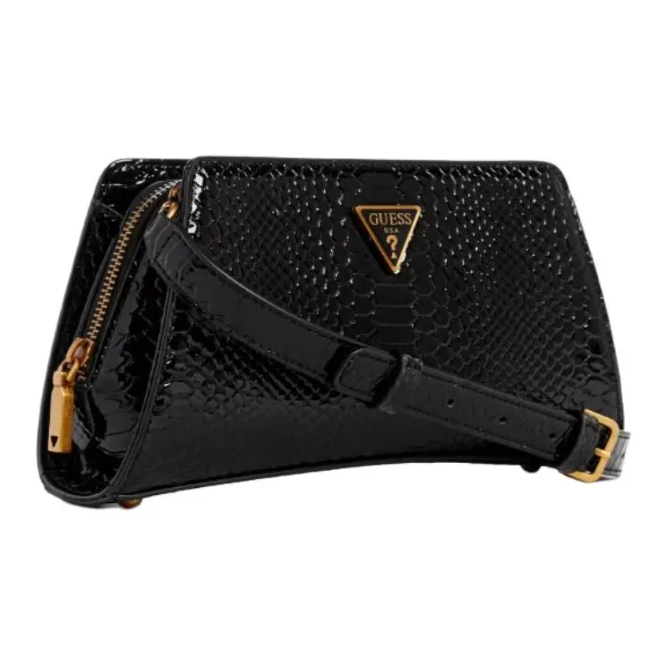GUESS Artificial Leather Shoulder Bag Crossbody Bag Regular Women's Black-1