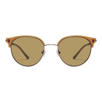 CARIN Plate Alloy Frame Oval Sunglasses Unisex