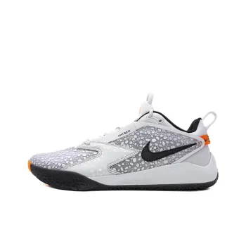 Nike Anti Slip Wear Resistant Low Top Volleyball Shoes Unisex Light Gray