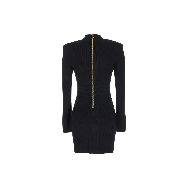 BALMAIN Button embellished Knitted Minidress-1