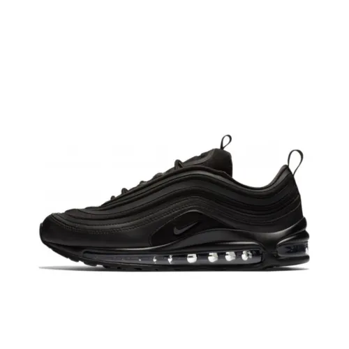 Nike Air Max 97 Slip Resistant Low Top Casual Running Shoes Men's Black
